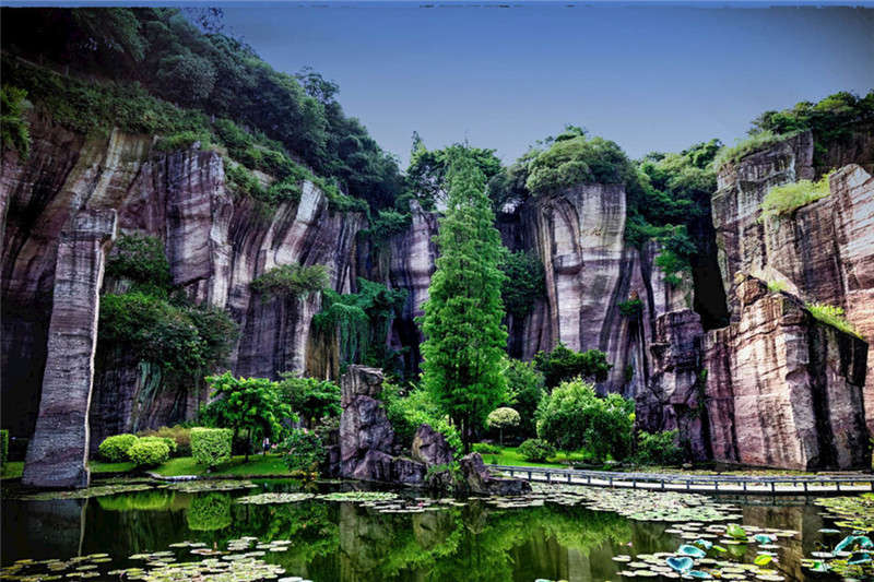 Лотосовые горы Гуанчжоу-красивые природы